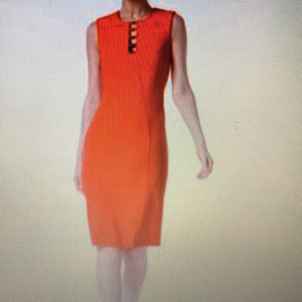 Calvin Klein Laddered Scuba Sheath Dress - Picture 3 of 8